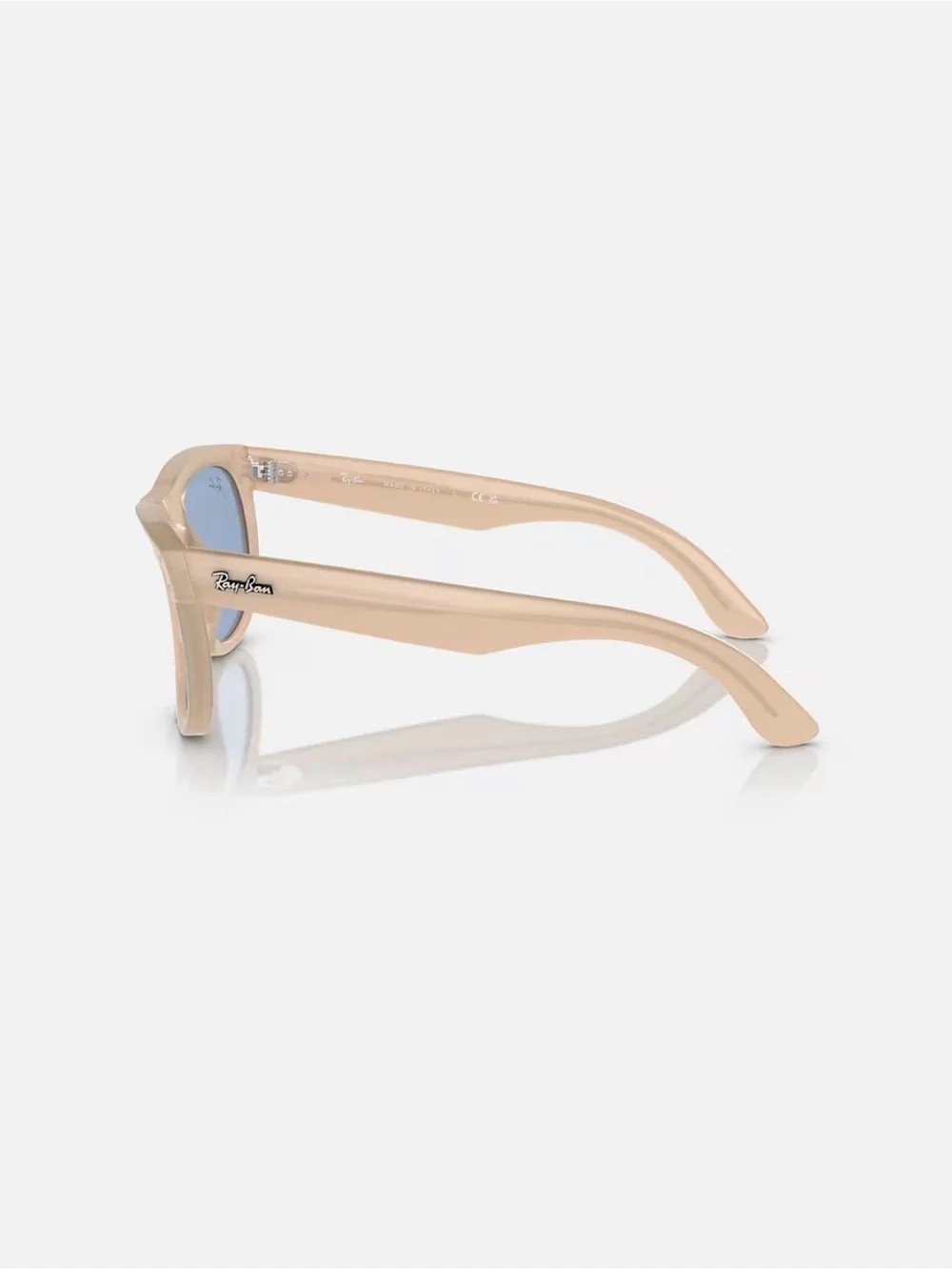 Ray-Ban | Wayfarer Reverse | Nude Frame Sunglasses with Blue Lenses